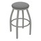 Holland Bar Stool Co 30" Swivel Bar Stool, Nickel Finish, Canter Grey Seat X802 - alternate 1